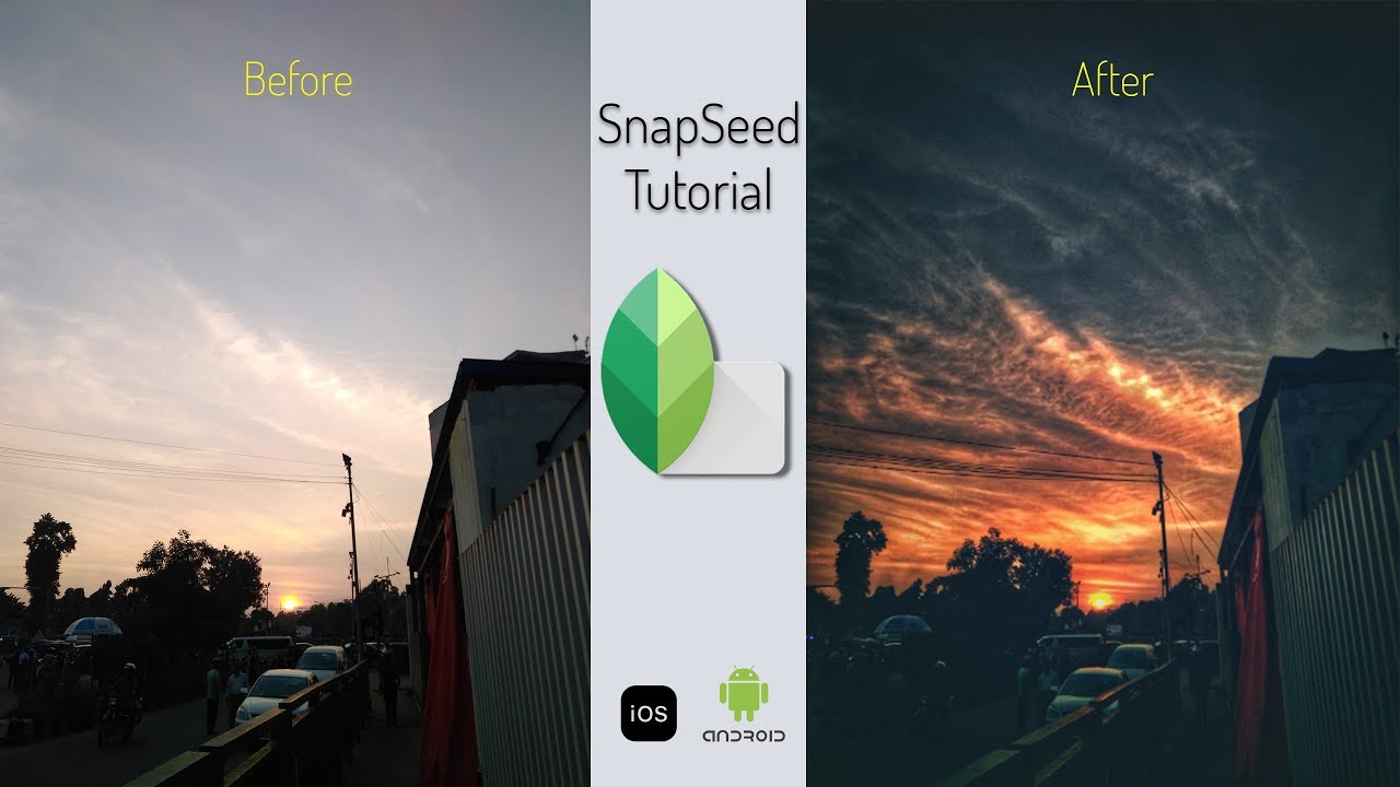Snapseed Tutorial: How to edit landscape photo (Sunset) | EP-2
