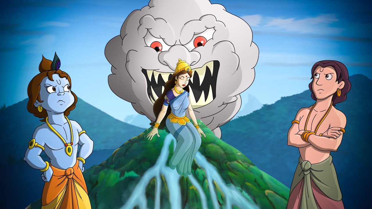 Krishna aur Balram - Yamuna Devi Ki Raksha | Cartoon for kids | Hindi stories   for kids
