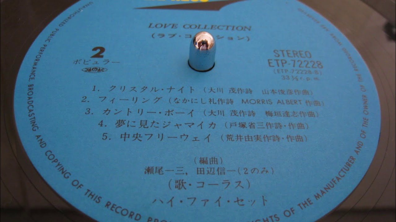 ハイ・ファイ・セット「ラブ・コレクション」(1977)  Side-B