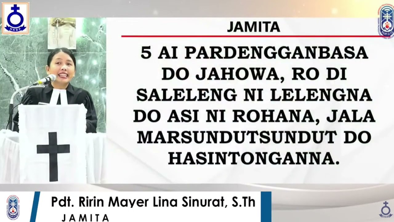 MINGGU JUBILATE | PSALMEN 100 | Pdt. Ririn Mayer Lina Sinurat, STh.