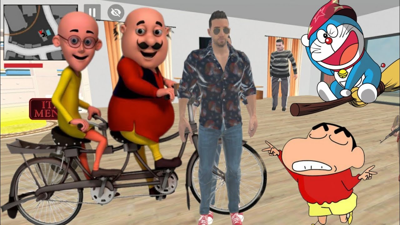 💥FRANKLIN Aaj Motu Patlu Ko Ghar Laya🤩🤩INDIAN THEFT AUTO SIMULATOR GAME 
