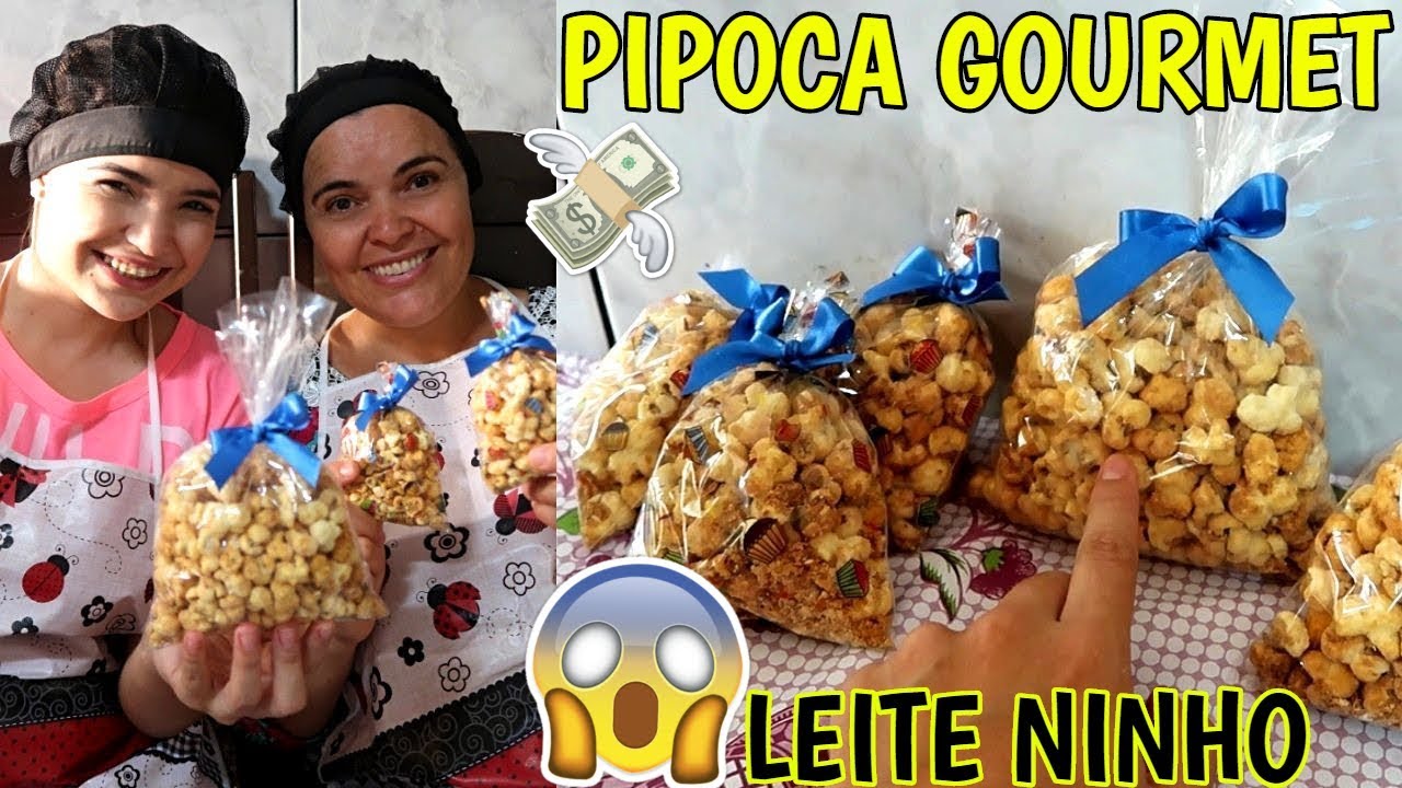 COMO FAZER PIPOCA GOURMET (COMO GANHAR DINHEIRO EM CASA) ♥ - Bruna Paula