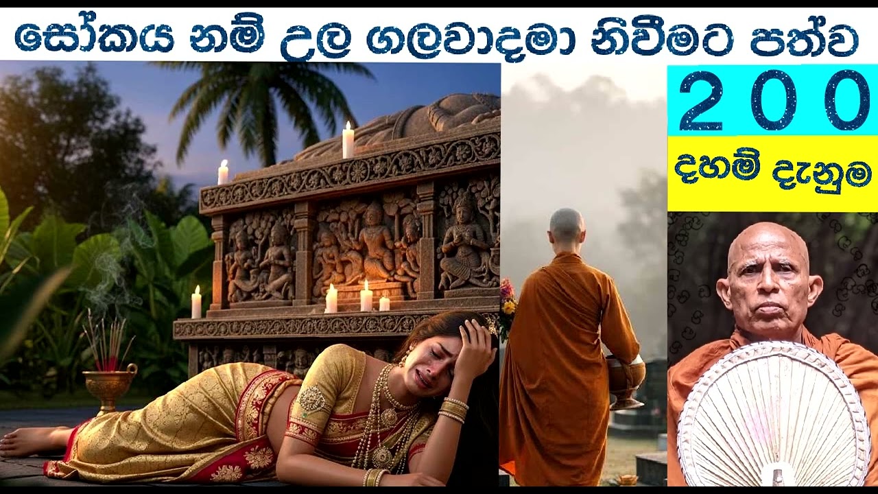 200    දහම් දැනුම    තදබල සෝකයට පත්වීම උලක් අැමිණීමක් සේම දුක් සහිත ය.කෙසේ ගලවන්නේ ද.