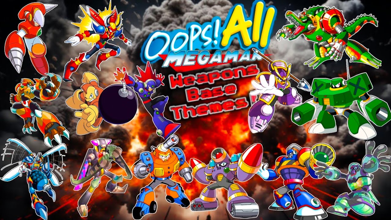 Mega Man Series All Weapons Base-Type Stage Themes