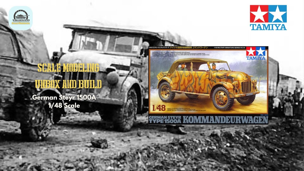 Unbox and Build: Tamiya German Steyr 1500A Kommandeurwagen No. 53 1/48