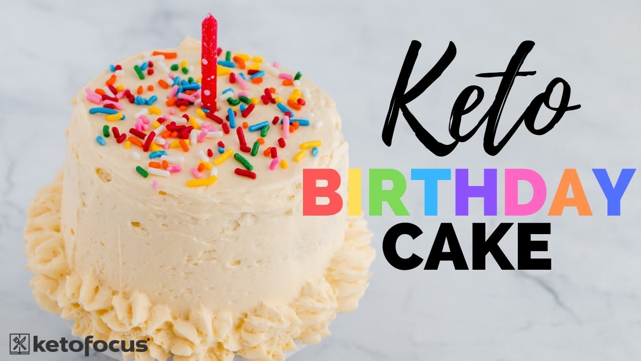 Easy Keto Birthday Cake in LESS THAN 10 MINUTES!! | BIRTHDAY CAKE CHAFFLE RECIPE | Keto Buttercream