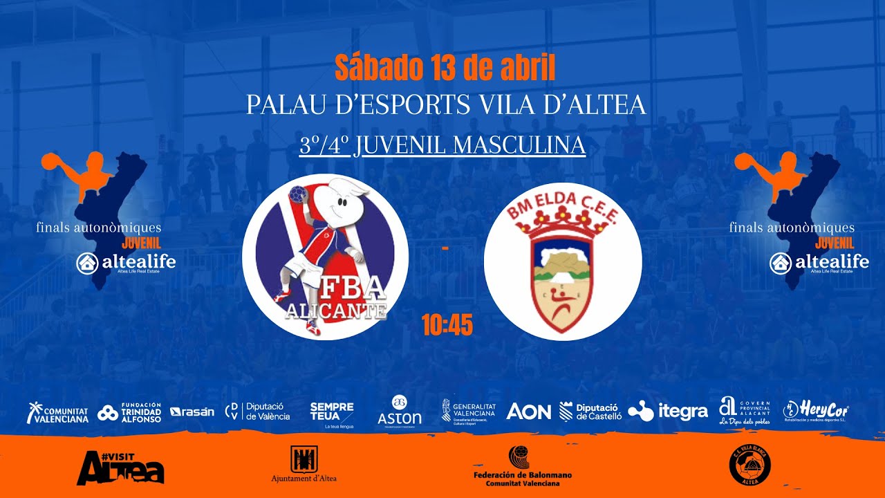 📺🤾🏼‍♀️ Finals Juvenils - 3r i 4t lloc | Fundacion Agustinos Alicante 🆚 BM Elda CEE