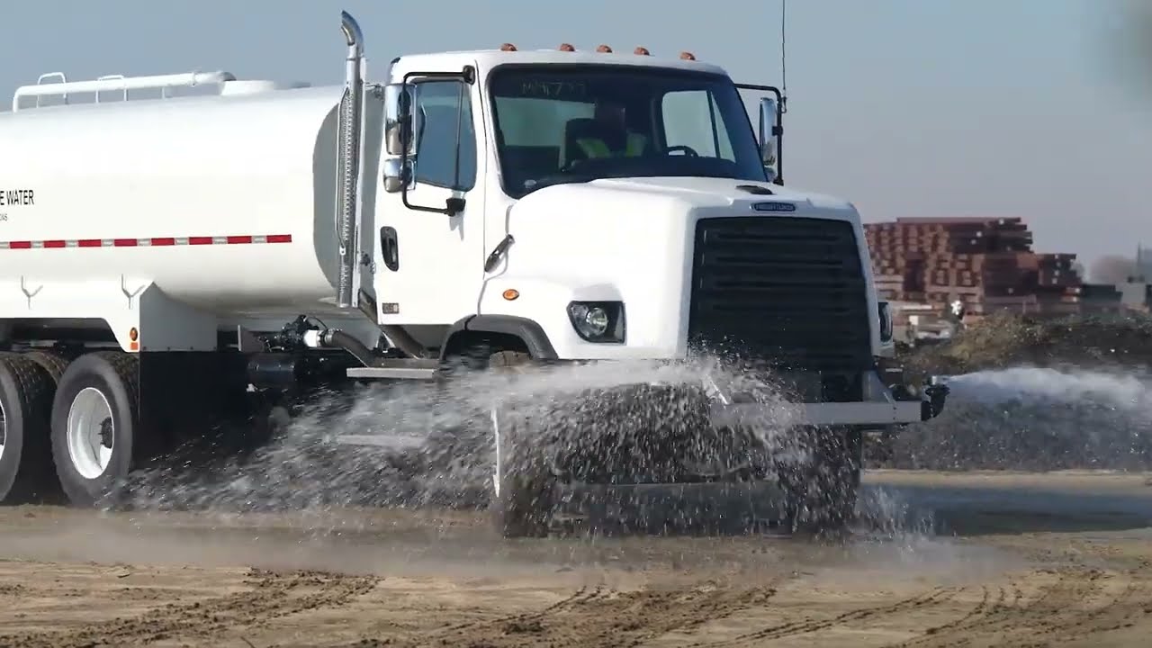Freightliner 108 SD 4K Gallon Dust Control Water Truck Operational Video