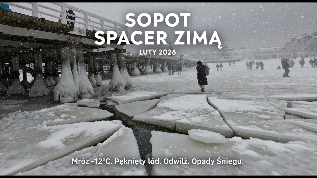 Sopot spacer zimą luty 2026 4k BTC