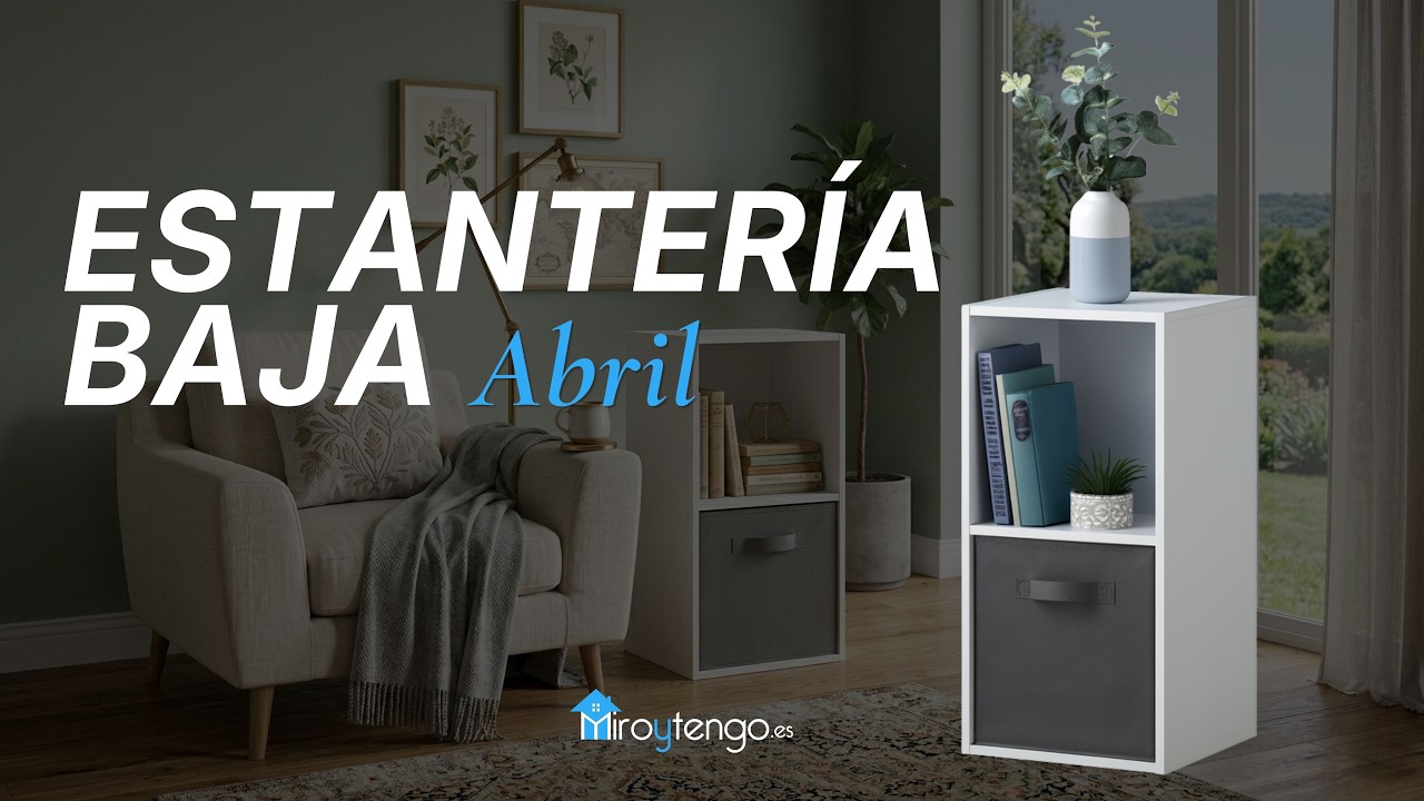 Estanter&iacute;a baja Abril 🧱 | Soluci&oacute;n compacta para organizar y decorar tu hogar