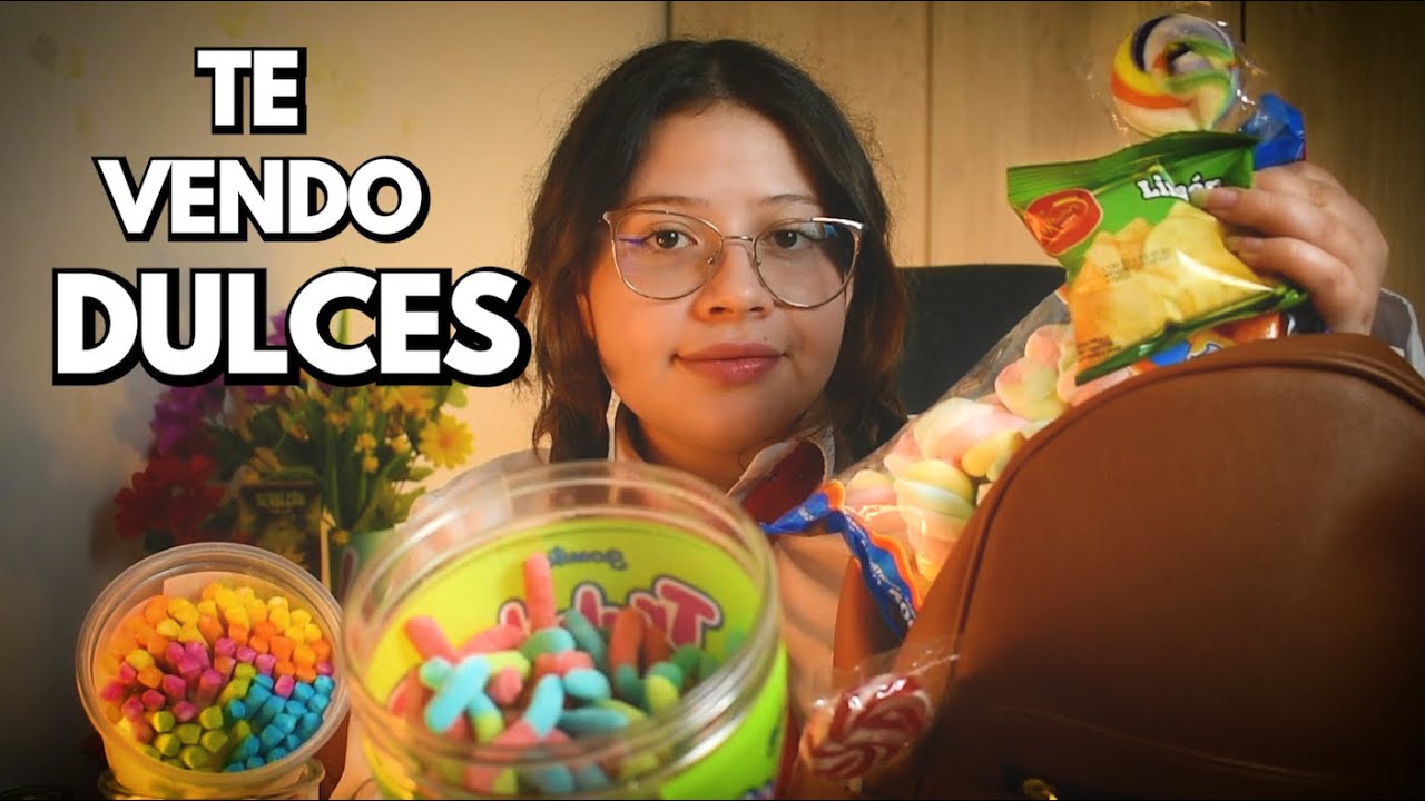 ASMR Amiga del C0legio💵 TE VENDE DULCES🍭🍬 Atención personal - Vivalen ASMR