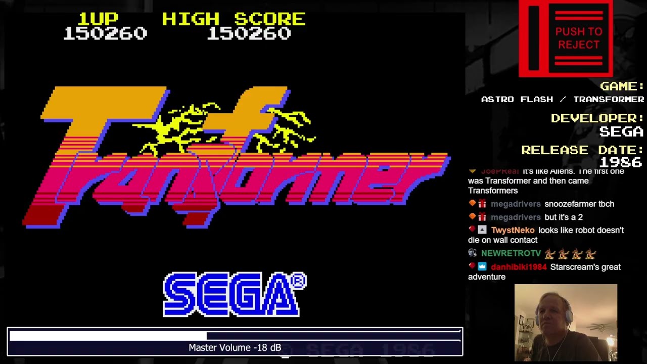 Push To Reject - Astro Flash / Transformer (1986 Sega)