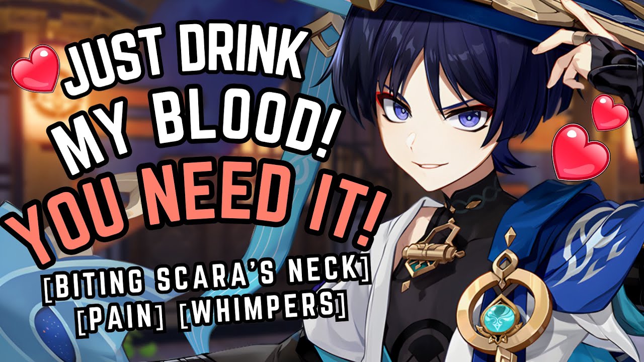 Soft BF Scaramouche pleads you to bite his neck~ 😳 [Scaramouche x Listener ASMR] [Vampire Listener]