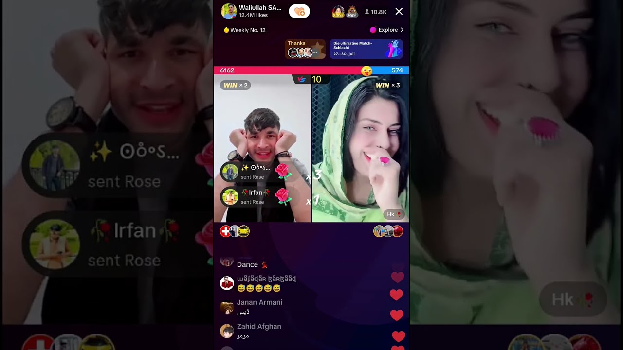 Waliullah and hasina live video , Pashto funny