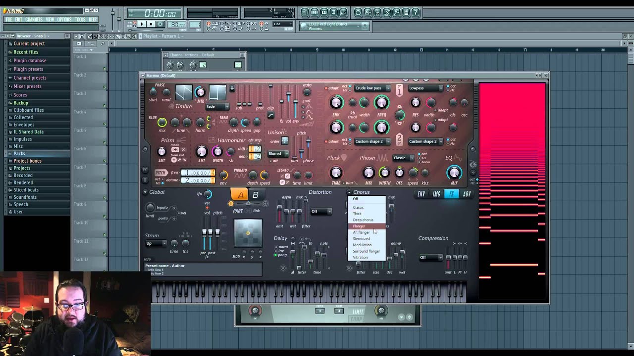 FL Studio Basics 41: Harmor Part 10: FX