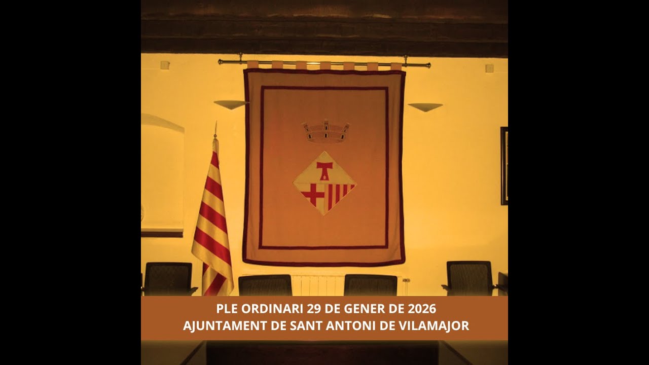 Ple ordinari del 29 de gener de 2026 - Ajuntament de Sant Antoni de Vilamajor