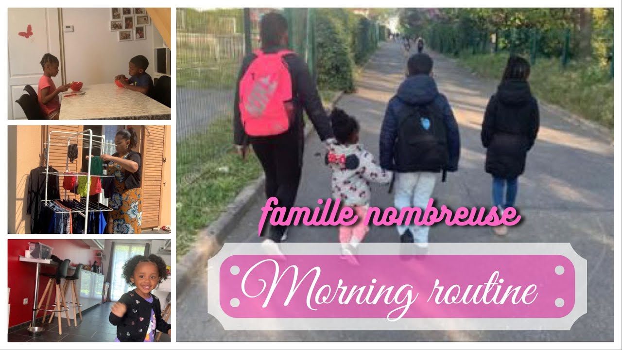 MORNING ROUTINE AVEC 5 ENFANTS UN JOUR D'ÉCOLE