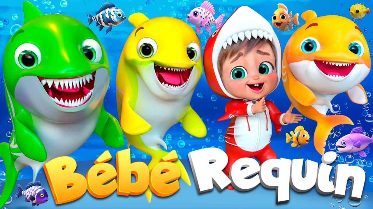 Bébé Requin et les Vagues Joyeuses | Comptines Et Chansons | À Bébé Chanson @SuperLucaLEFrancais