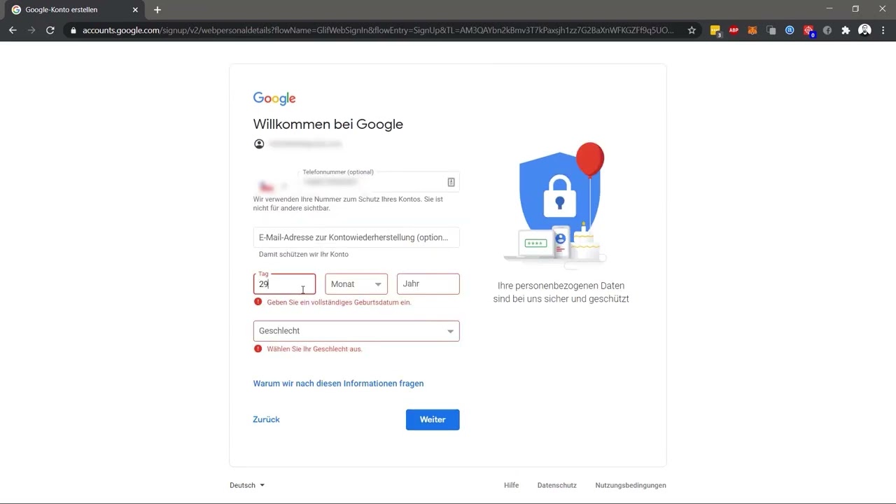 Gmail: Neues Google-Konto erstellen – zweite E-Mail-Adresse anlegen