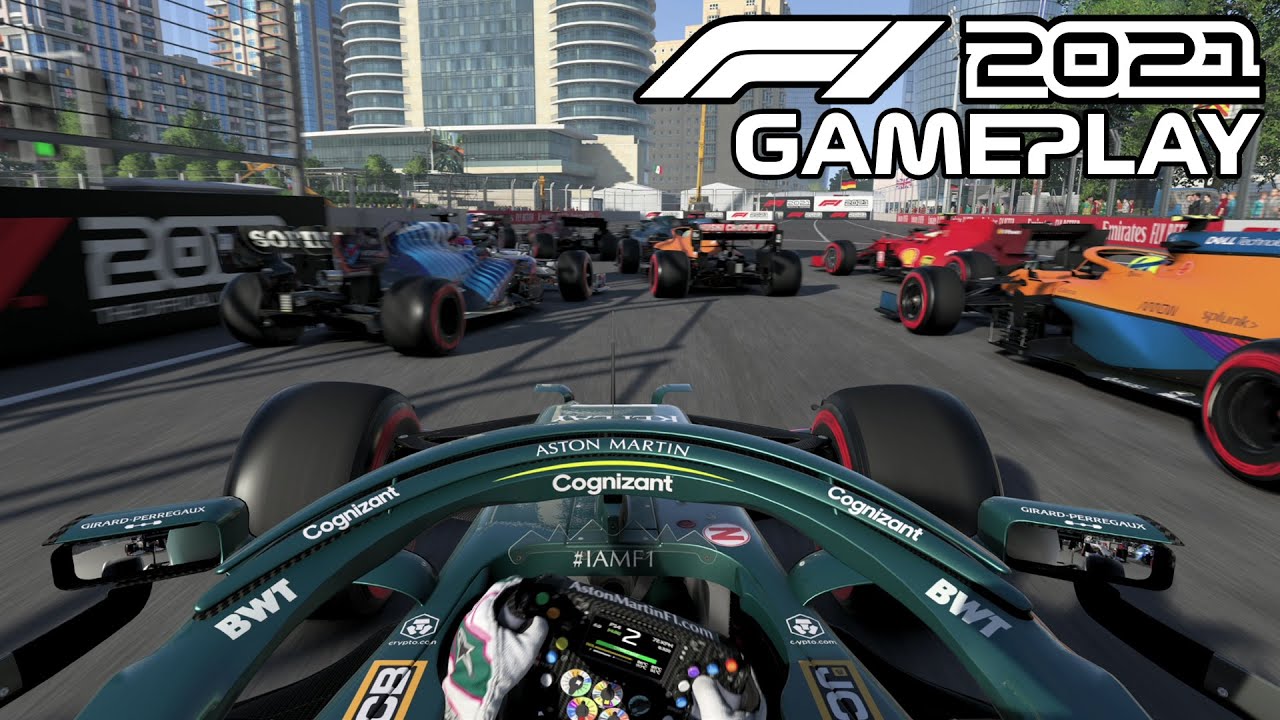 F1 2021 Gameplay | Sebastian Vettel in Aston Martin at Baku | 5 Lap Race | Formula 1 2021