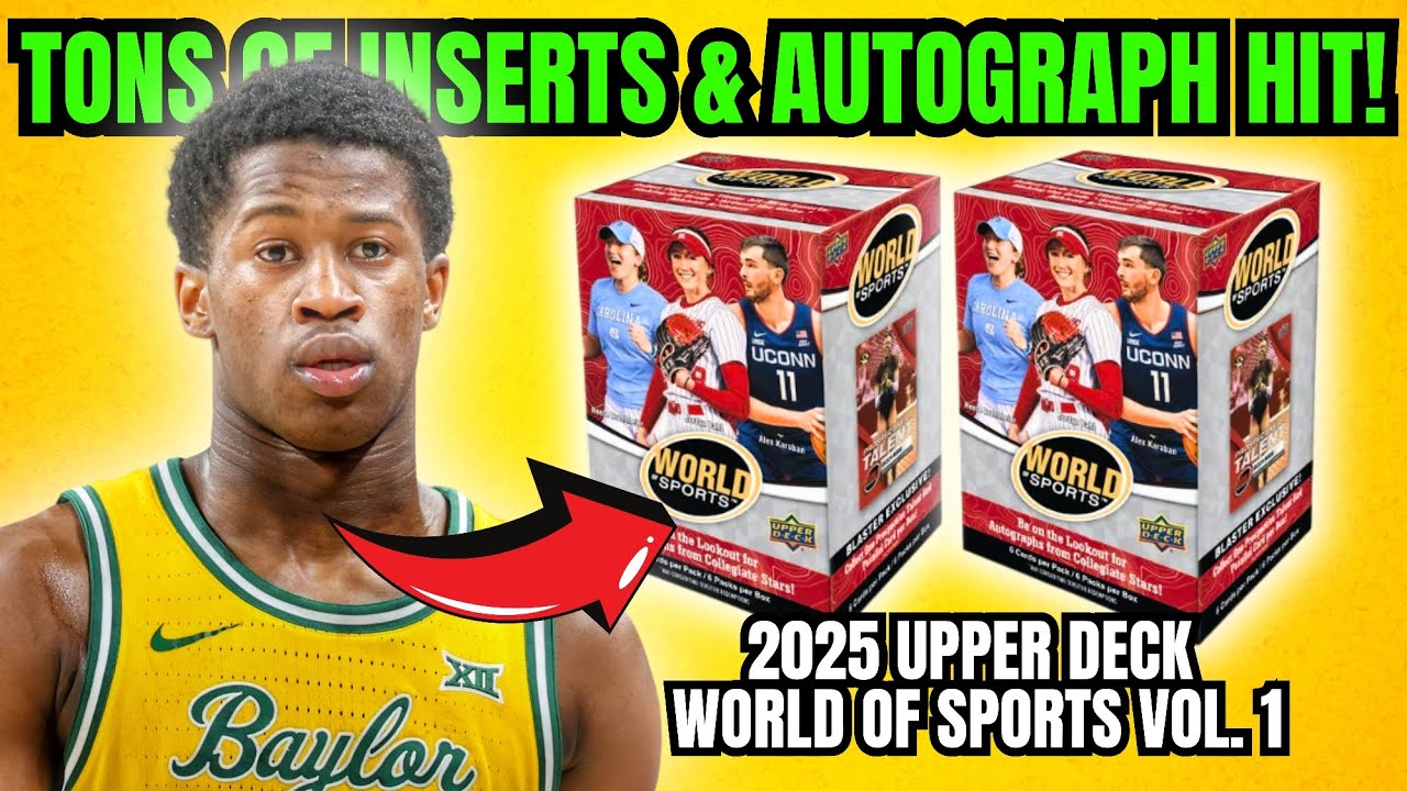 THIS BOX WAS LOADED… Inserts Everywhere + BIG AUTOGRAPH HIT! 2025 Upper Deck World of Sports Vol. 1 