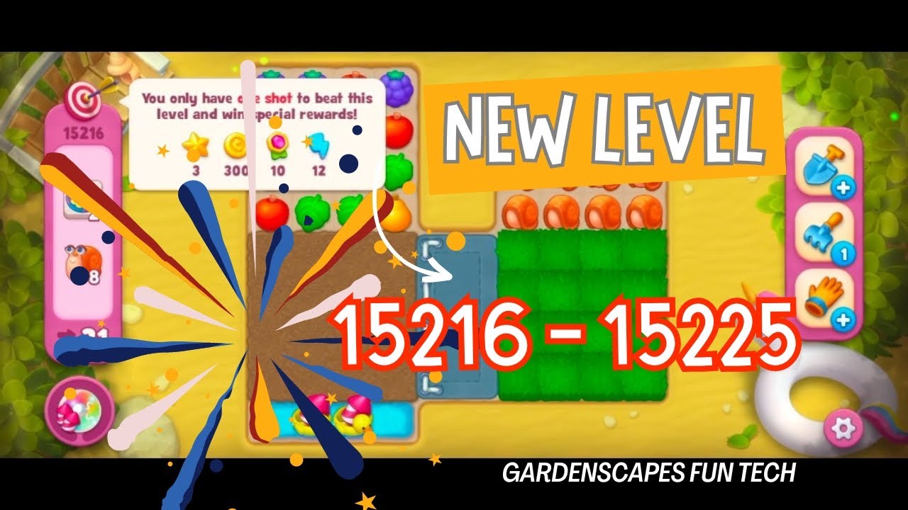 NEW LEVEL‼️ #15216 ~ #15225 GARDENSCAPES (JULY 25 , 2024)