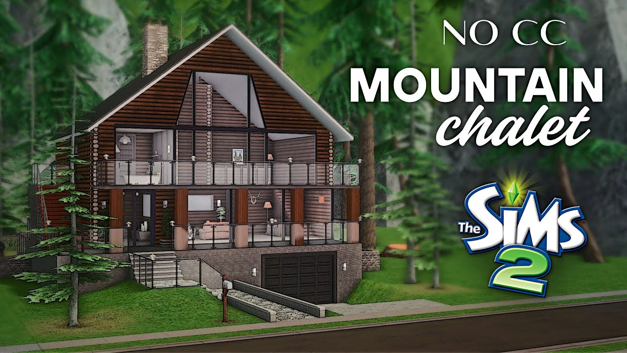 Three Lakes Vacation House I Mountain Chalet I The Sims 2 Bon Voyage Speed Build I No CC