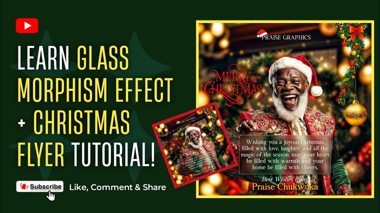 Create Stunning Glass Morphism & Christmas Flyers in Minutes!