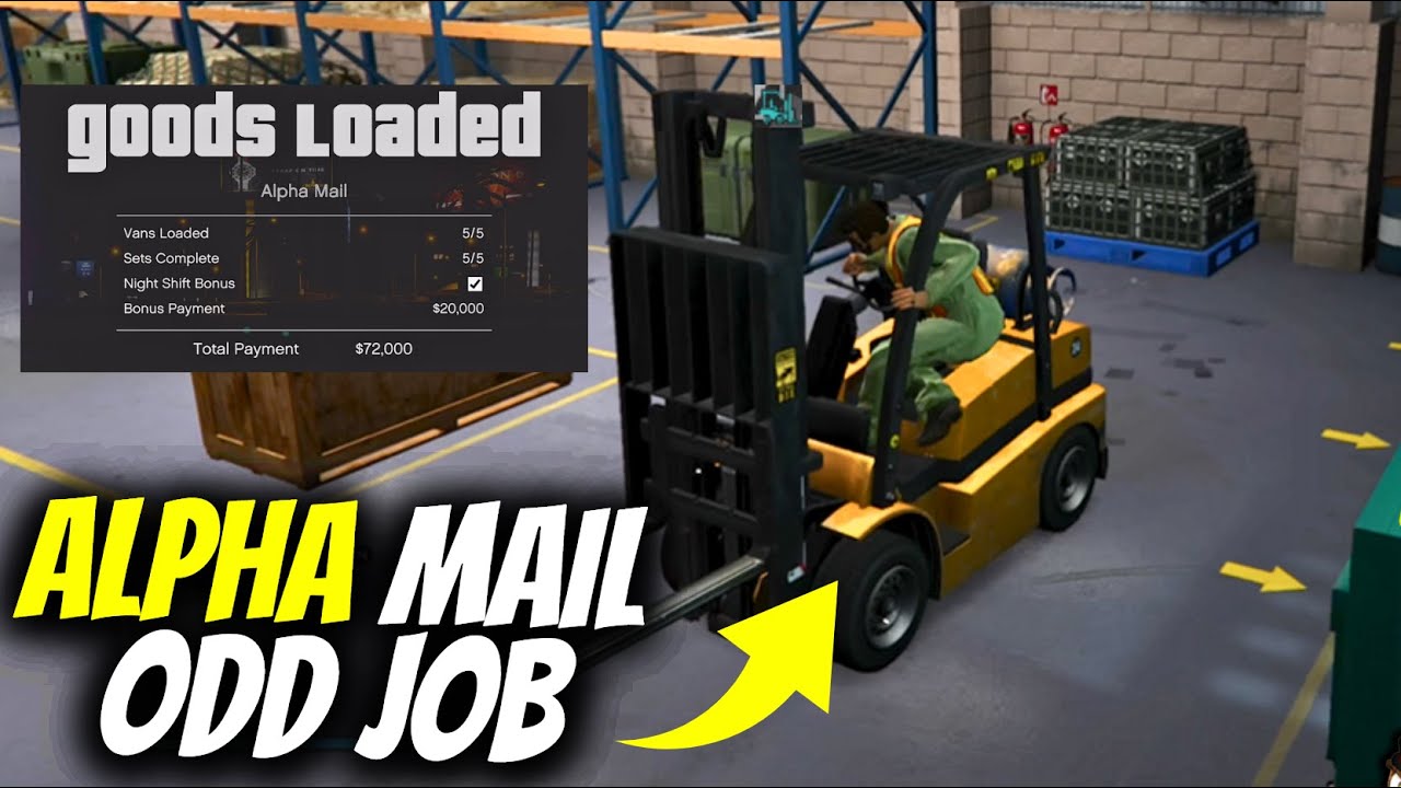 How to Complete Alpha Mail Forklift odd Job & Unlock Outfit in GTA Online