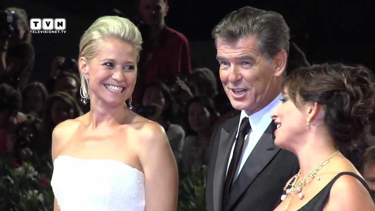 69th Venice Film Festival - Pierce Brosnan and Olga Kurylenko on the red carpet