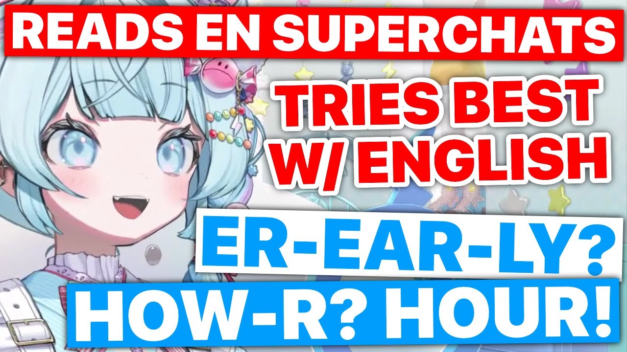 Suu Does Her Best Reading English Superchats (Mizumiya Suu / Hololive) [Eng Subs]