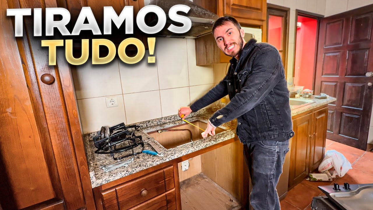 O COMEÇO DA COZINHA DA NOSSA CASA DE 200 ANOS - EM PORTUGAL