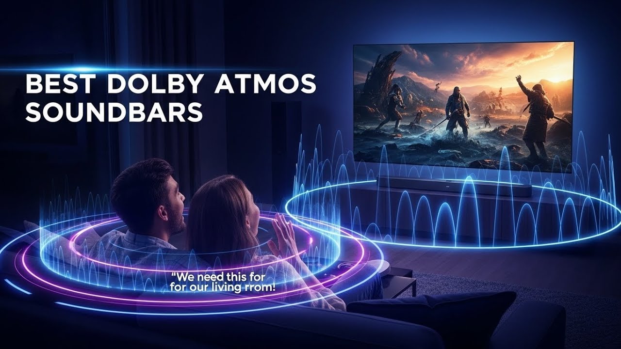 TOP 5 Best Dolby Atmos Soundbars Best Dolby Atmos Soundbars for Gaming, Movies & Music 🎮🎬🎵