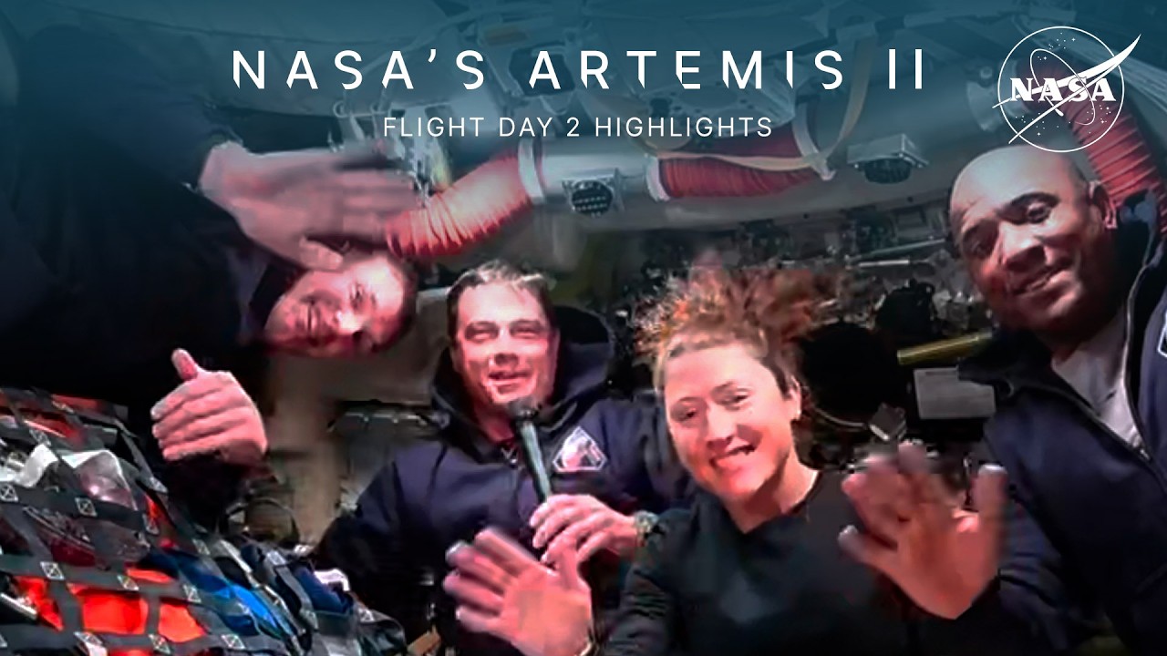 Artemis II Flight Day 2 Highlights