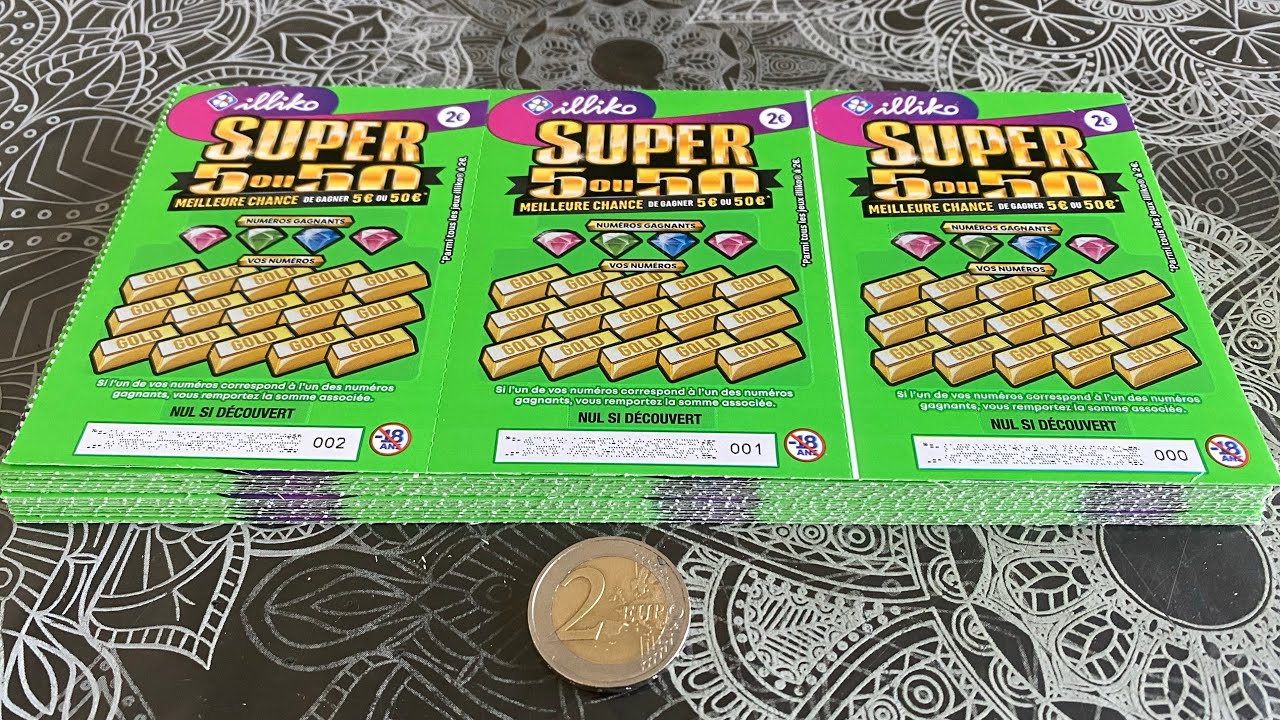 Carnet Grattage Fdj SUPER 5 ou 50 ! 75 Tickets 150€ ! Bénéfice ! 😱😱😱