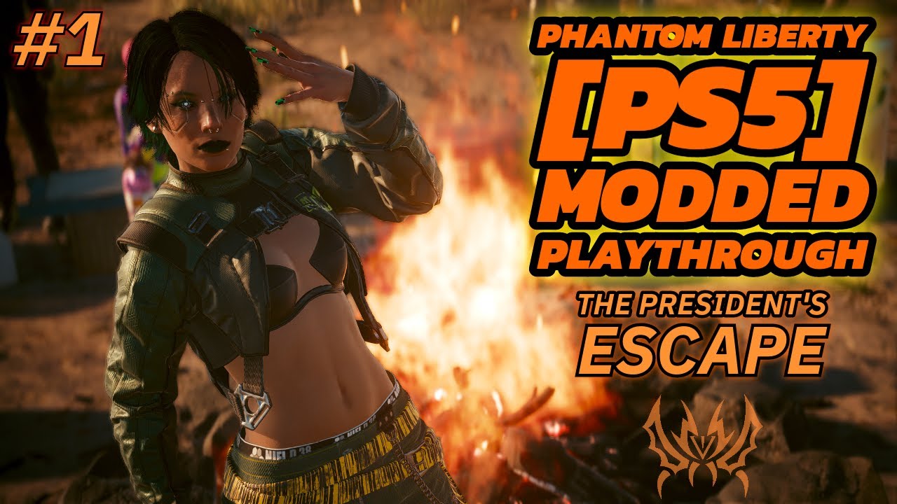 🔴Cyberpunk 2077 Phantom Liberty DLC: Modded Gameplay Part #1 #phantomliberty #ps5cheats