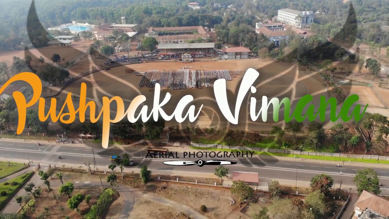 Republic day - Ujire stadium | Aerial shot | Pushpaka vimana.