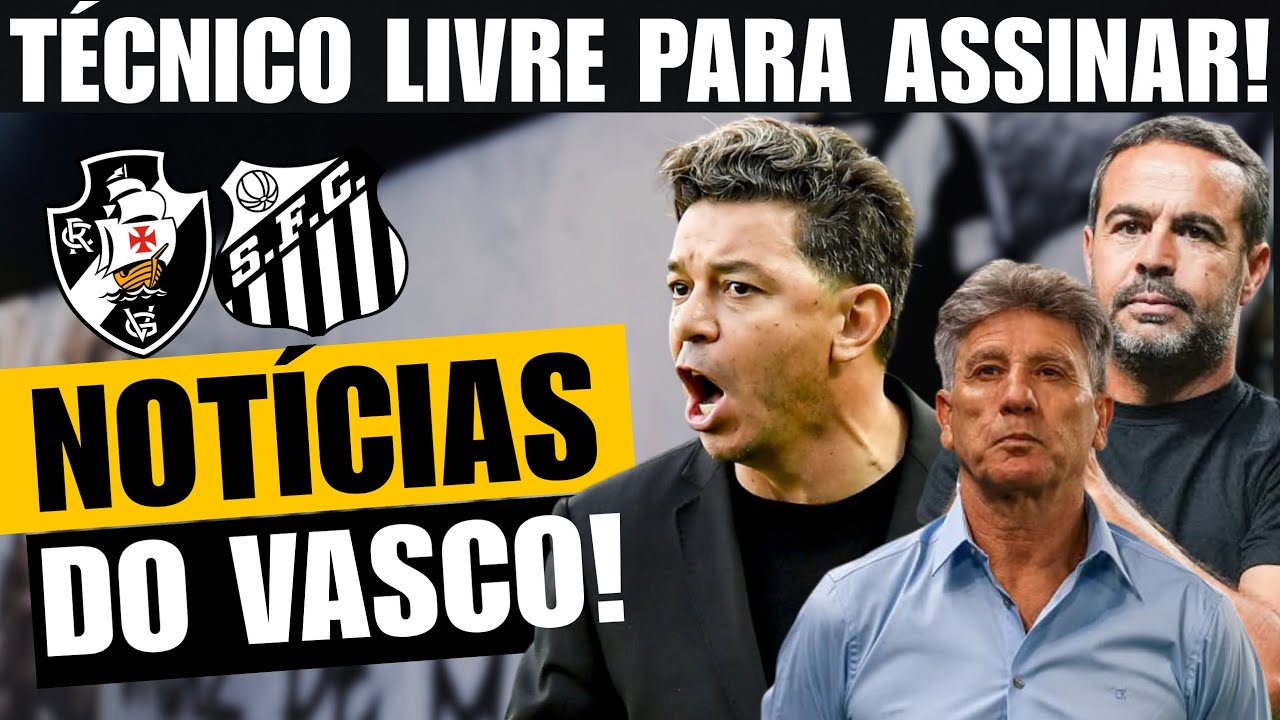 NOVO TÉCNICO DO VASCO? SANTOS X VASCO  PELO CAMPEONATO BRASILEIRO É O JOGO DOS DESESPERADOS! #vasco