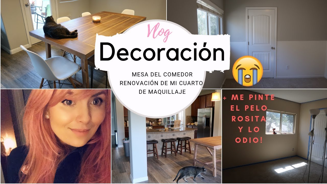 YAY! MESA DE COMEDOR NUEVA+ RENOVACIÓN EN MI CUARTO DE MAQUILLAJE YY DONDE HE ESTADO??