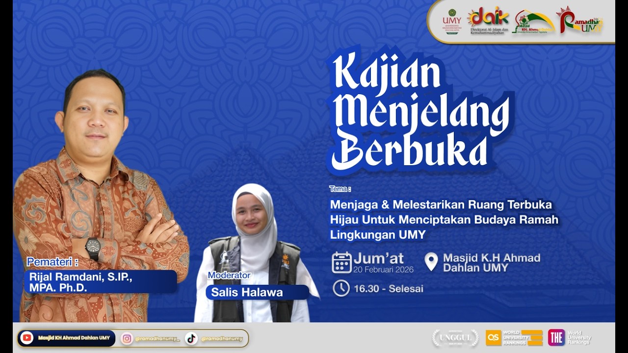 Kajian Menjelang Berbuka | Rijal Ramdani, S.IP., MPA. Ph.D.