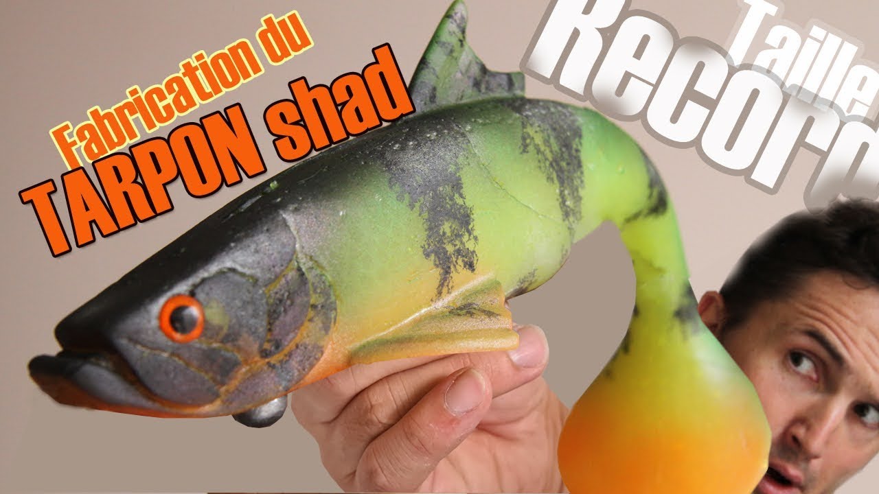 🤯 Fabriquer un leurre souple de 500g !!! Taille record avec le tarpon shad🤪