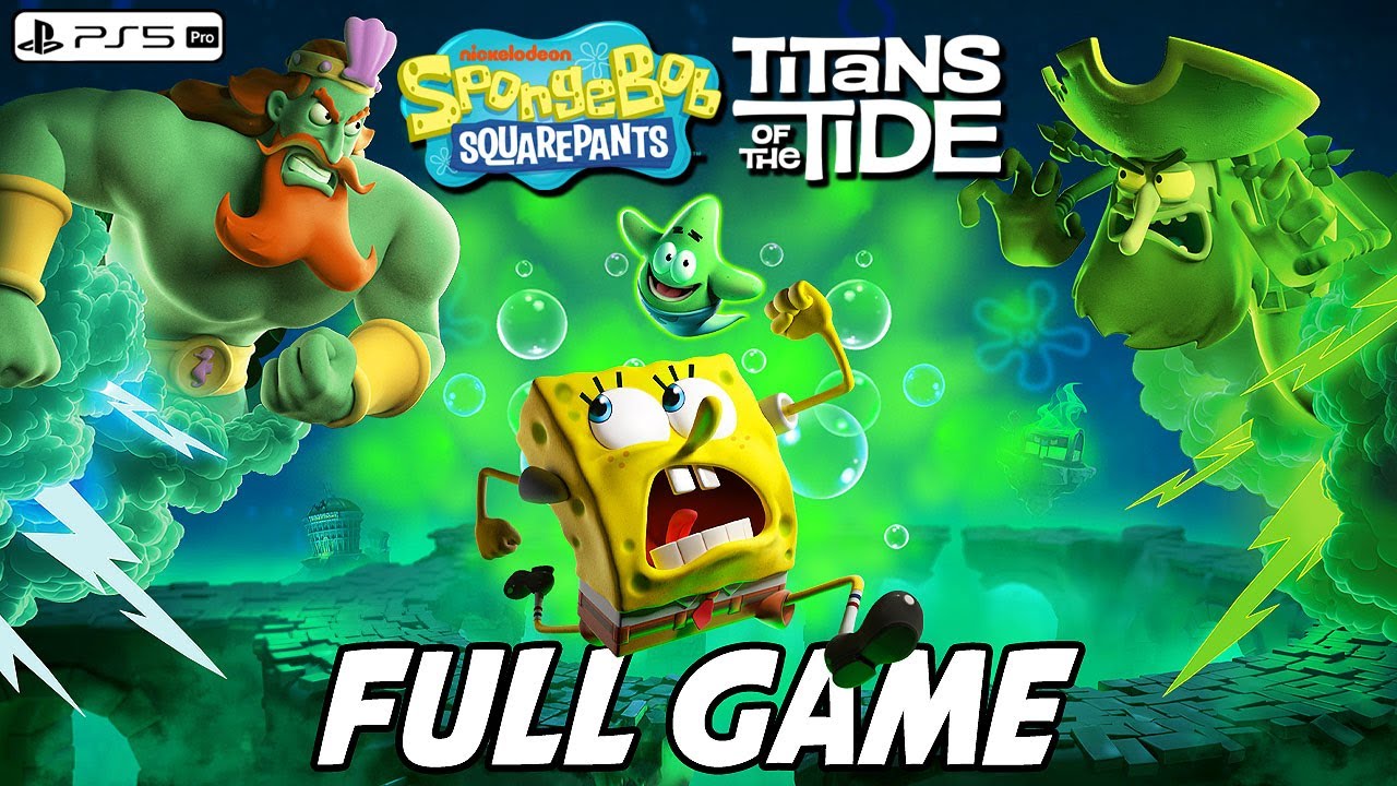 SpongeBob SquarePants: Titans of the Tide FULL GAME Walkthrough (PS5 Pro) No Commentary @ 4K 60ᶠᵖˢ ✔