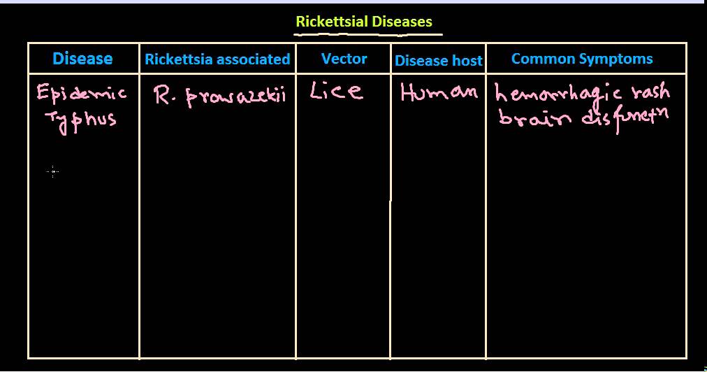 Rickettsial disease