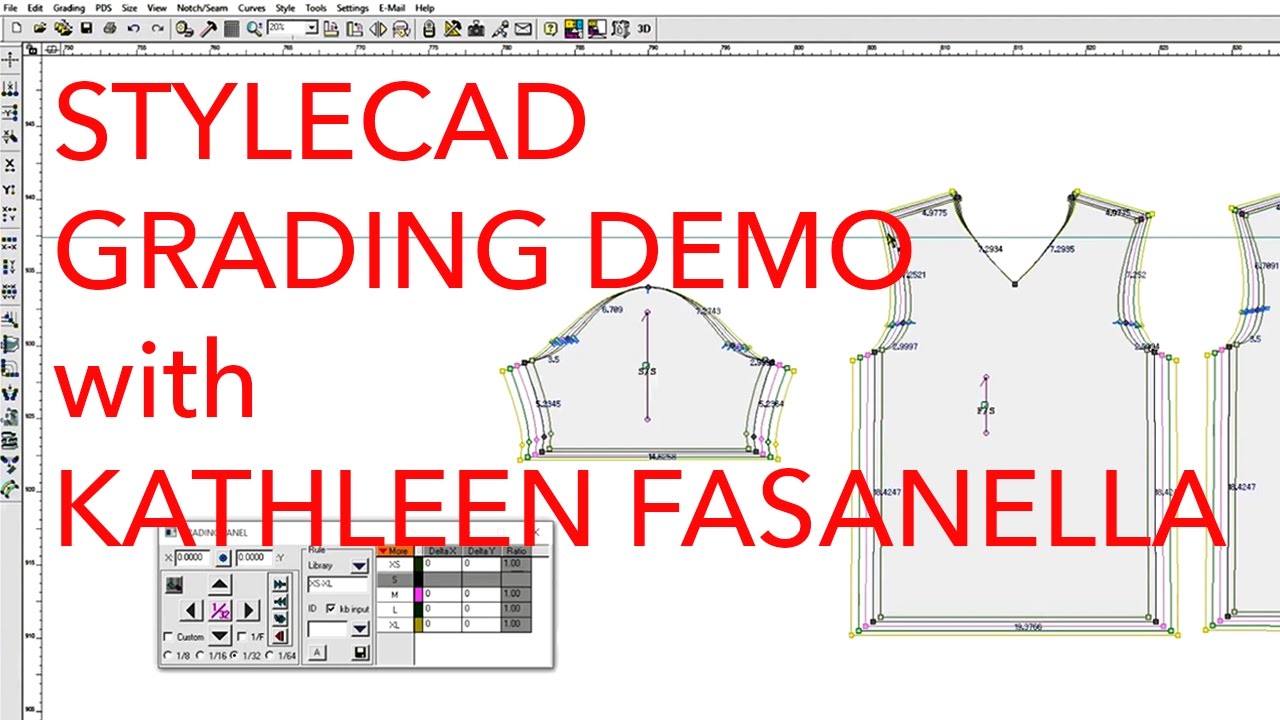 Grading Demo on StyleCAD with Kathleen Fasanella
