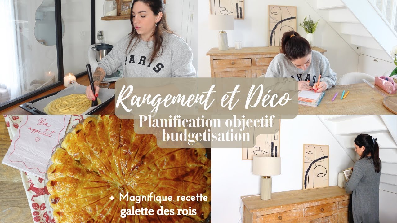 RANGEMENT & DÉCO • PLANIFICATION ET BUDGET 2024 + RECETTE GALETTE DES ROIS 👑