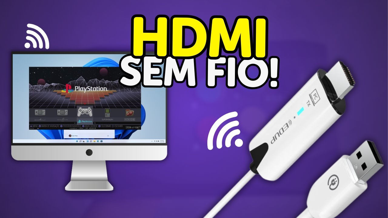 Transmitir o HDMI SEM FIO É POSSÍVEL SIM!!! Pega em PC, NOTEBOOK, CONSOLE...