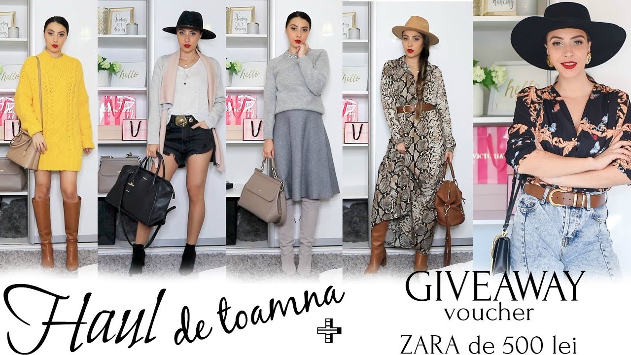HAUL imens de toamna | Zara, H&M, Chanel, Michael Kors + GIVEAWAY (voucher de 500 lei la Zara)