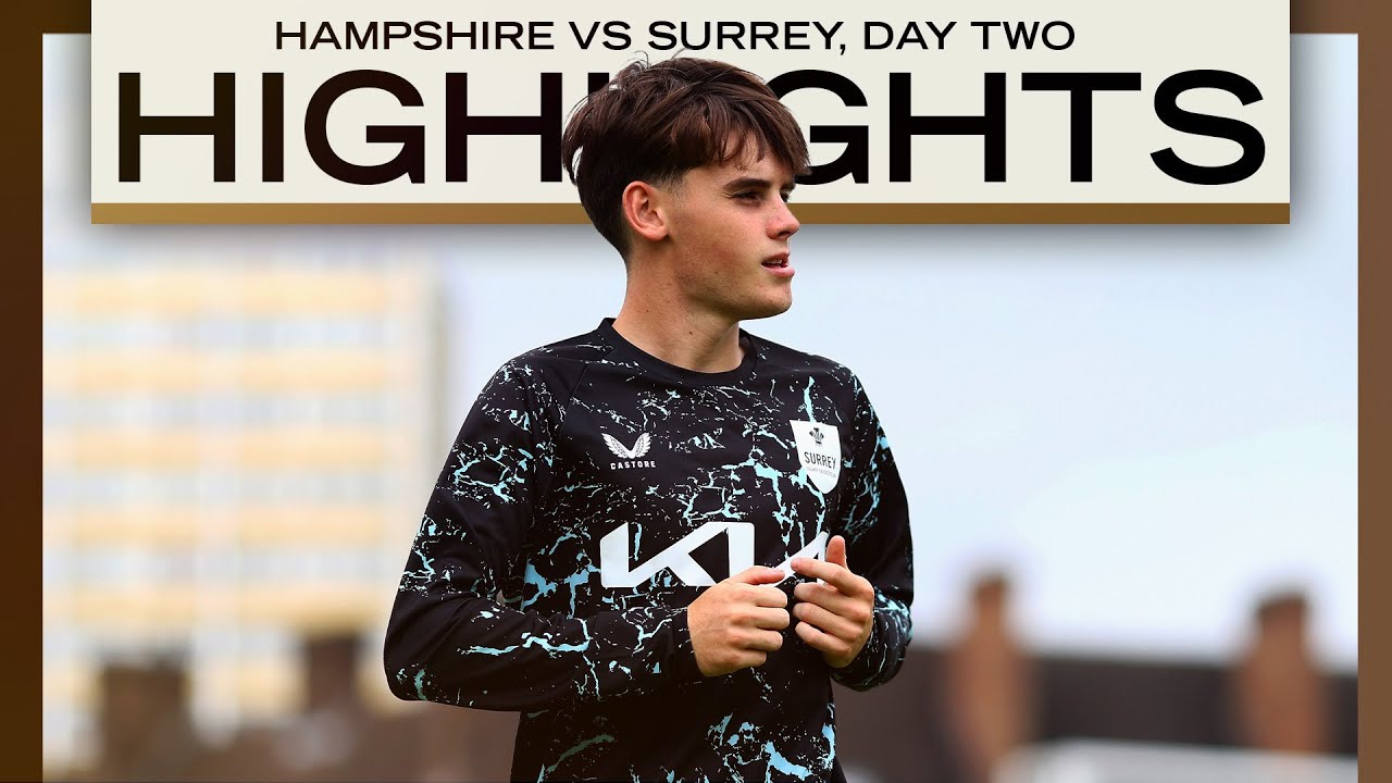 HIGHLIGHTS: 17-year-old Ralphie Albert shines on debut | Hants v Surrey Day 2 | County Championship