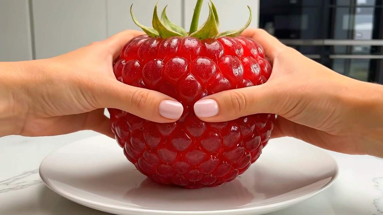 Гигантский фруктовый шар: неожиданно приятное и расслабляющее ASMR-видео с использованием ИИ.