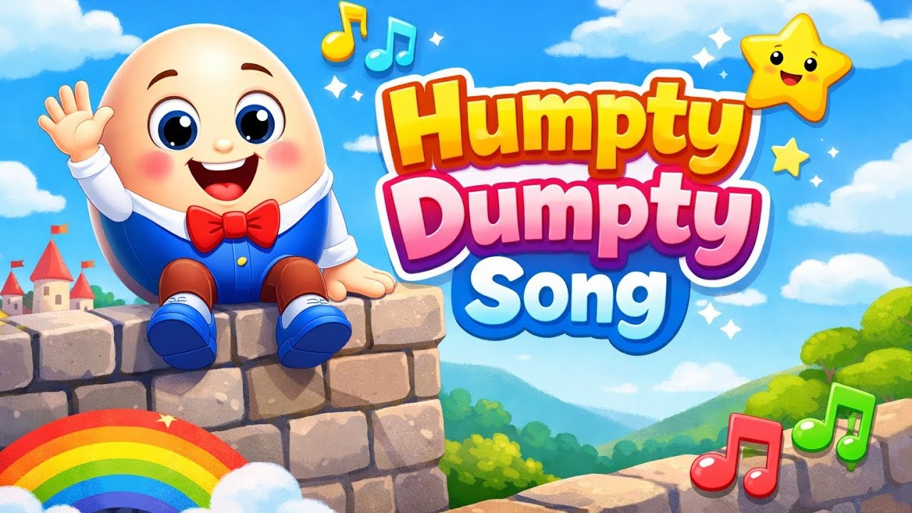 Humpty Dumpty Song 🎵 | Kids Nursery Rhymes | Fun & Safe Cartoon Song